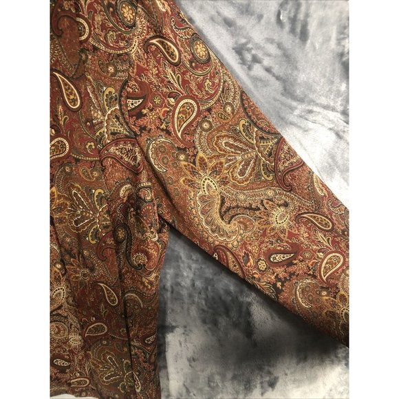 Rafaella Womens Pasel Blouse14 Button Up Blouse Long Sleeve Front Tie - Picture 7 of 13